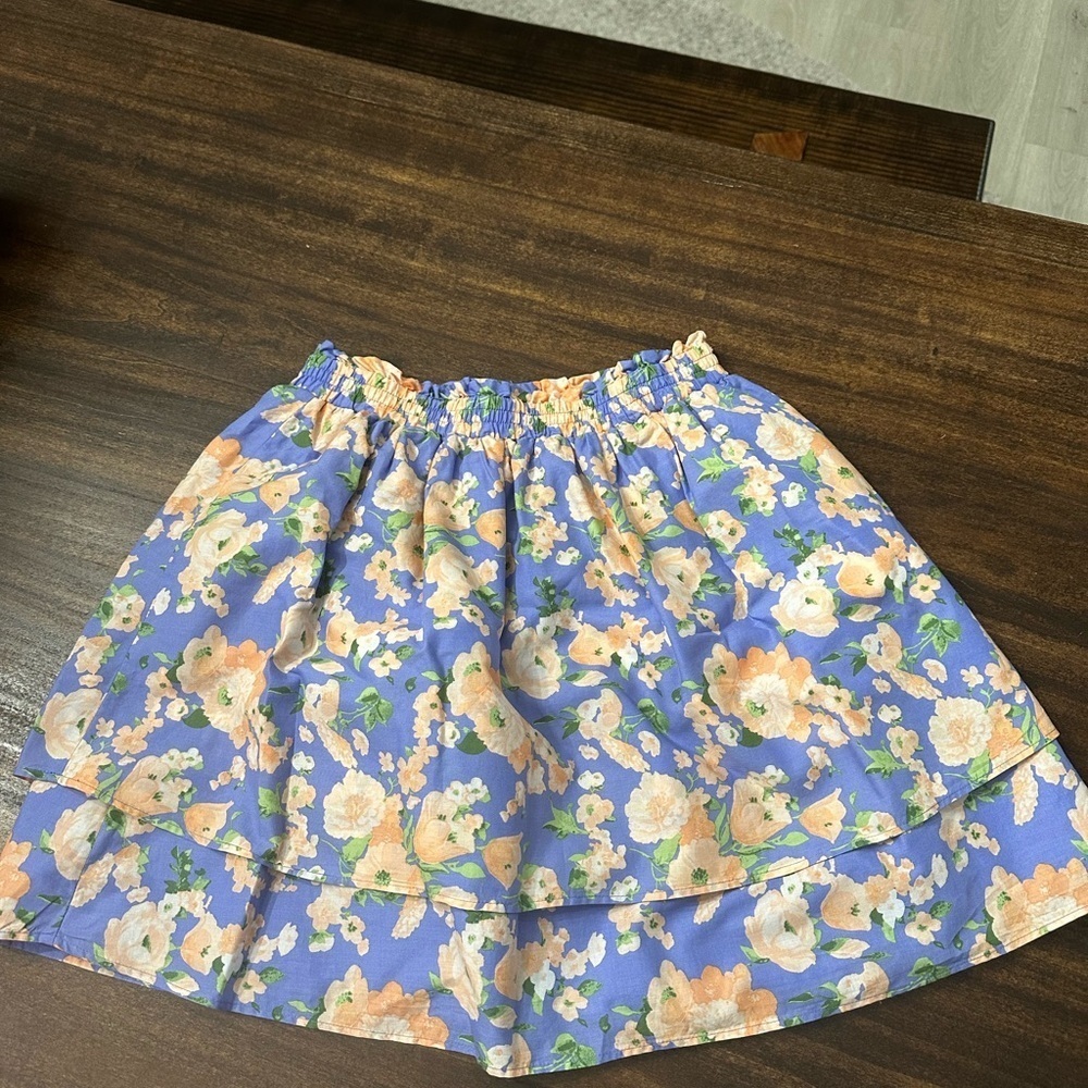 Janie and Jack Orange Mini Skater Skirt